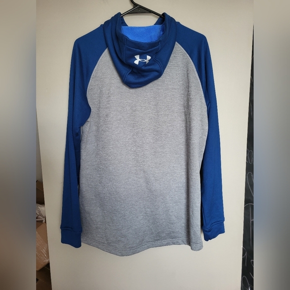 Under Armour Gray and Blue Zip-Up Jacket, Size Small - Picture 3 of 5